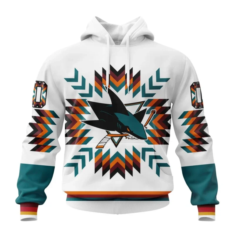 NHL San Jose Sharks Special Design With Native Pattern,QTNHL080524A214