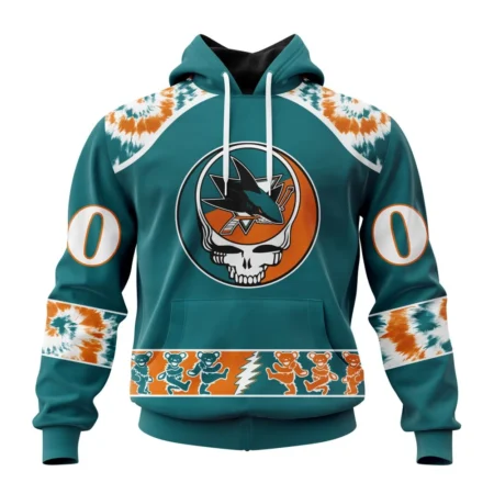 NHL San Jose Sharks Special Grateful Dead Design,QTNHL080524A2195