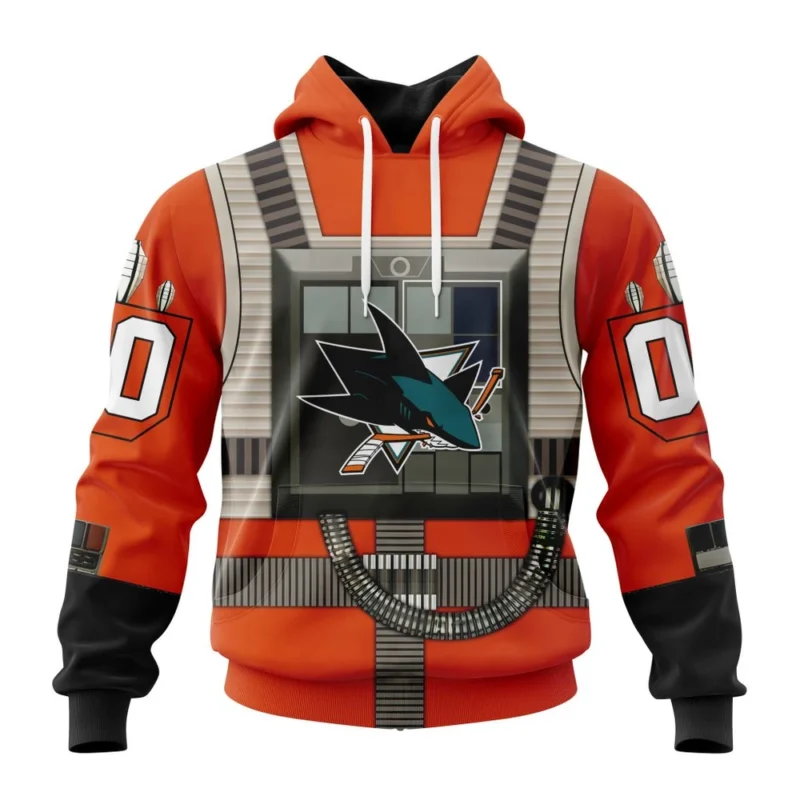 NHL San Jose Sharks Star Wars Rebel Pilot Design,QTNHL080524A2321