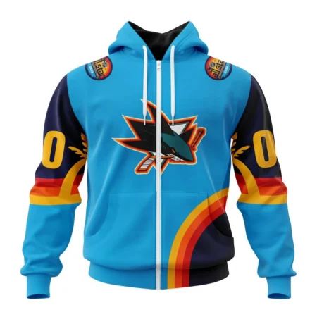 NHL Personalized Name And Number, San Jose Sharks Special All-Star Game Design With Atlantic Ocean,QTNHL Personalized Name And Number,080524B2559