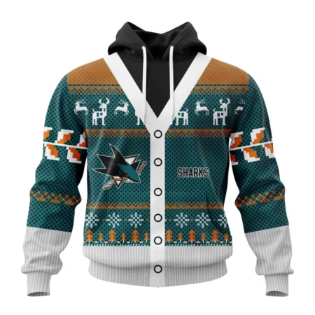 NHL San Jose Sharks, Specialized Chrismas Season,QTNHL080524A2788