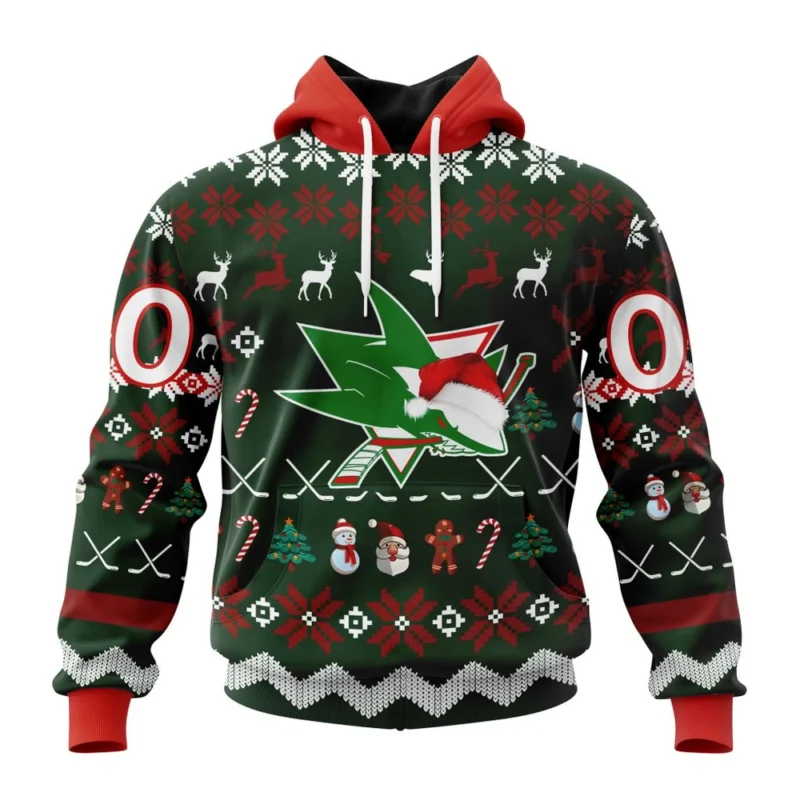 NHL San Jose Sharks, Specialized Unisex Christmas Is Coming,QTNHL080524A2931