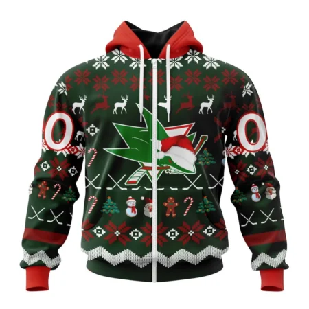 NHL San Jose Sharks, Specialized Unisex Christmas Is Coming,QTNHL 080524B2931