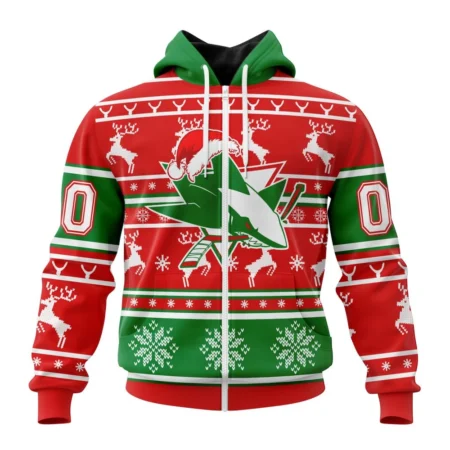 NHL San Jose Sharks, Specialized Unisex Christmas Is Coming ,QTNHL 080524B2953