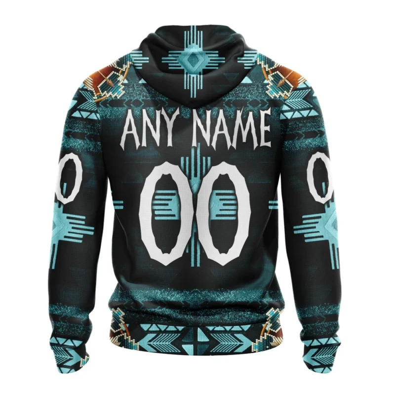 NHL Personalized Name And Number, San Jose Sharks Special Native Costume Design,QTNHL Personalized Name And Number,080524B296