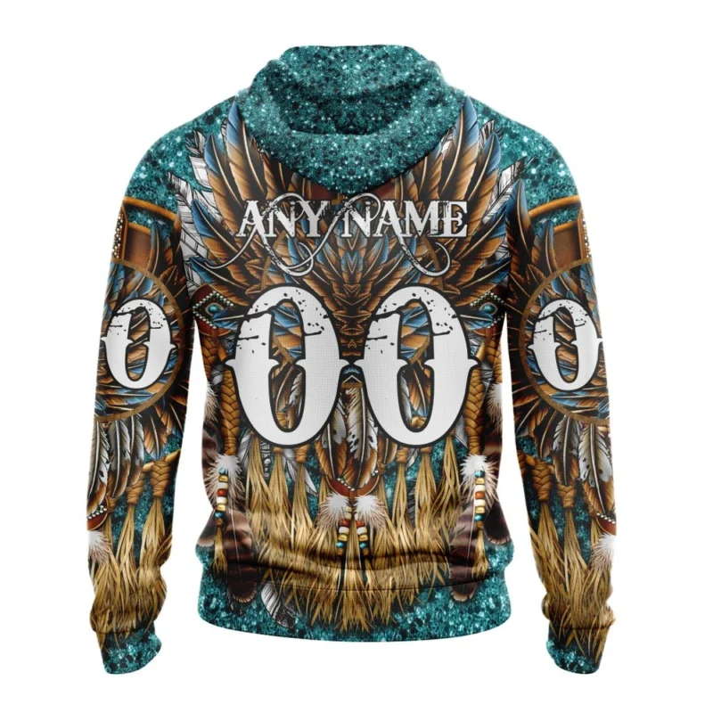 NHL Personalized Name And Number, San Jose Sharks Special Native Costume Design,QTNHL Personalized Name And Number,080524B303