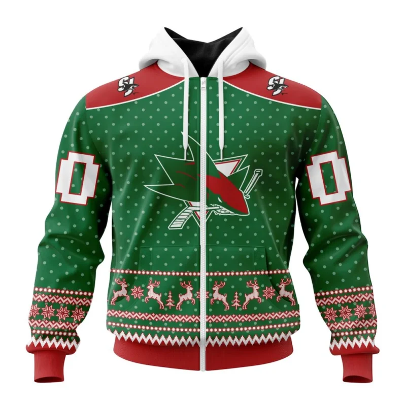 NHL San Jose Sharks Special Christmas Apparel,QTNHL 080524B3035