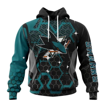 NHL San Jose Sharks, Specialized Design With Motocross Syle ,QTNHL080524A3379