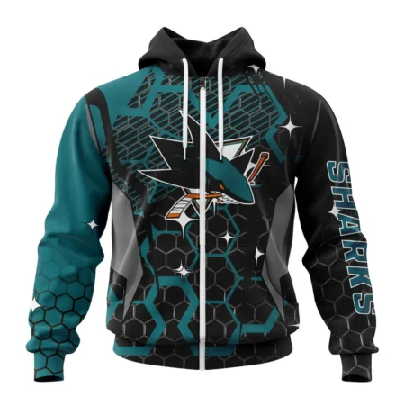 NHL San Jose Sharks, Specialized Design With Motocross Syle ,QTNHL 080524B3379