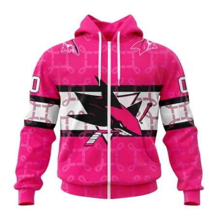 NHL San Jose Sharks, Specialized Design I Pink I Can, In October We Wear Pink Breast Cancer,QTNHL 080524B3613