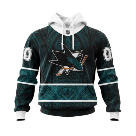 San Jose Sharks, Specialized Native With Samoa Culture ,QTNHL080524A3856