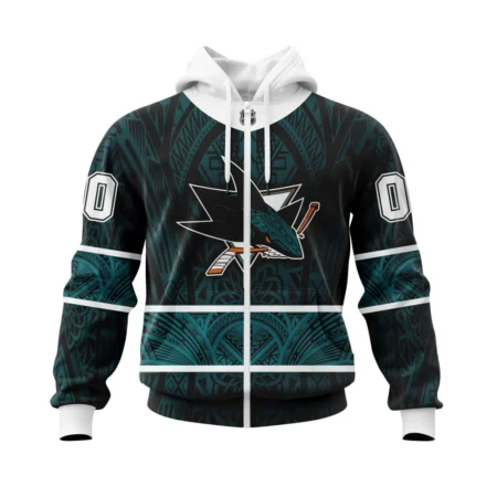 San Jose Sharks, Specialized Native With Samoa Culture ,QTNHL 080524B3856