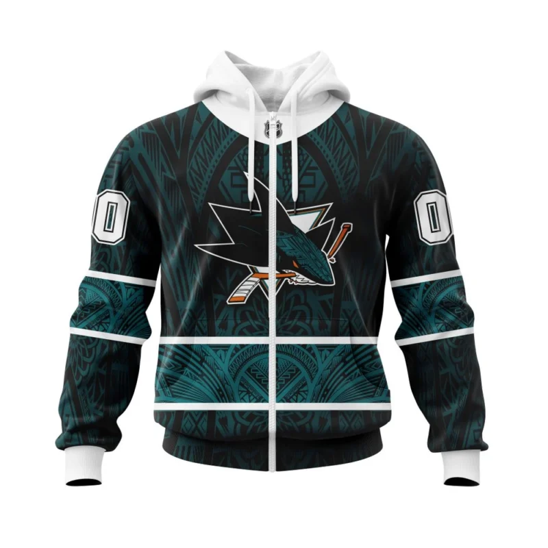 San Jose Sharks, Specialized Native With Samoa Culture ,QTNHL 080524B3856