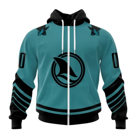 NHL Personalized Name And Number, San Jose Sharks Special Two-Tone Design,QTNHL Personalized Name And Number,080524B449