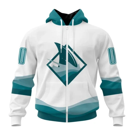 NHL Personalized Name And Number, San Jose Sharks Special Whiteout Design,QTNHL Personalized Name And Number,080524B559