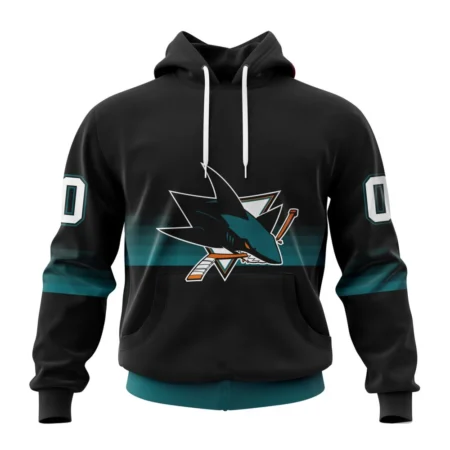 NHL San Jose Sharks Special Black And Gradient Design,QTNHL080524A88