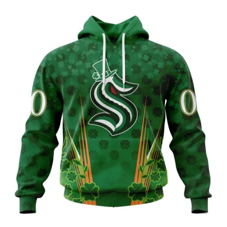 NHL Seattle Kraken Special Design For St. Patrick' Day,QTNHL080524A1144