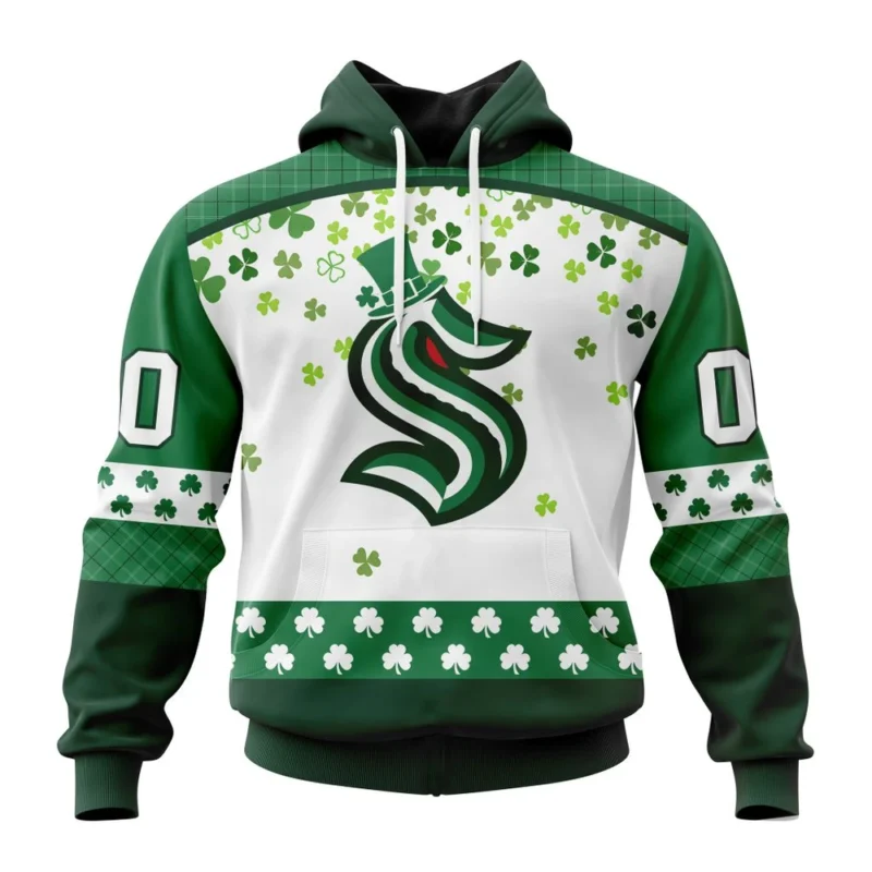 NHL Seattle Kraken Special Design For St. Patrick Day,QTNHL080524A1237