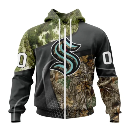 NHL Personalized Name And Number, Seattle Kraken Special Hunting Camo Design,QTNHL Personalized Name And Number,080524B1306