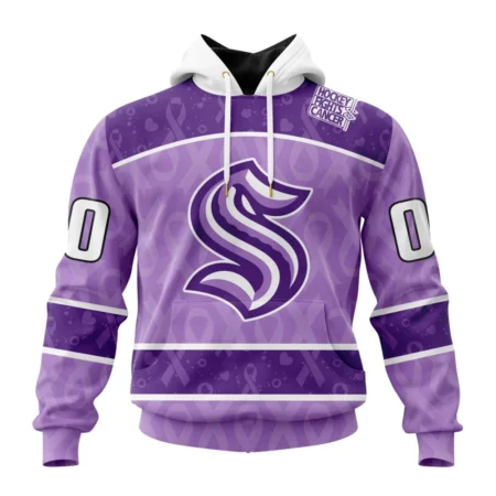 NHL Seattle Kraken New Lavender Hockey Fight Cancer,QTNHL080524A1476