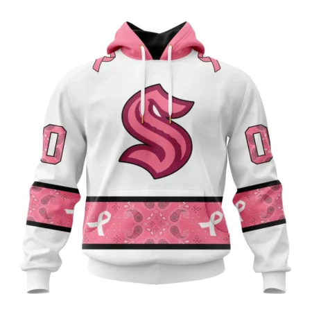 NHL Seattle Kraken In Classic Style With Paisley, In October We Wear Pink Breast Cancer,QTNHL080524A1663