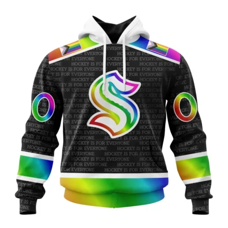 NHL Seattle Kraken Special Pride Design Hockey Is For Everyone,QTNHL080524A2702