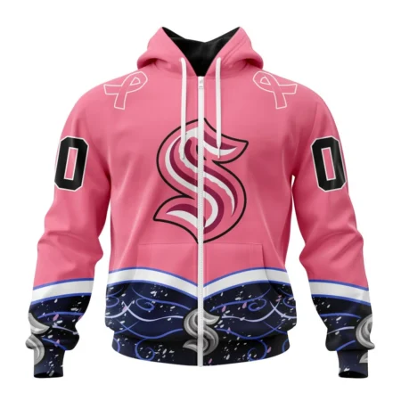 NHL Seattle Kraken, Specialized Unisex For Hockey Fights Cancer,QTNHL 080524B2817