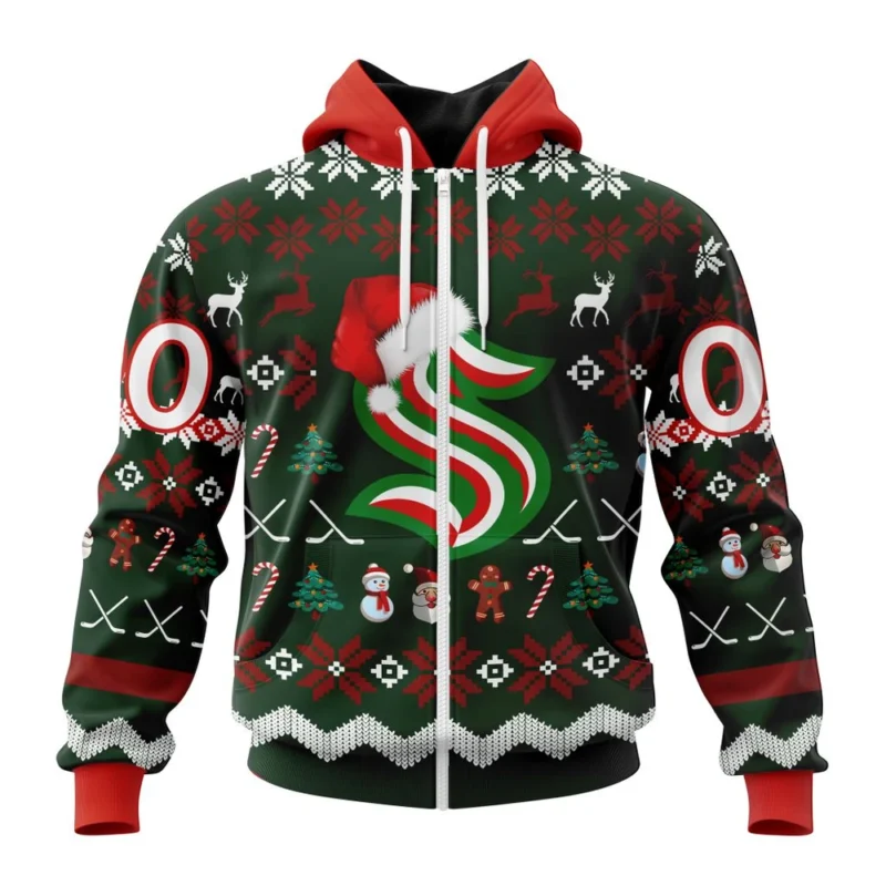 NHL Seattle Kraken, Specialized Unisex Christmas Is Coming,QTNHL 080524B2930