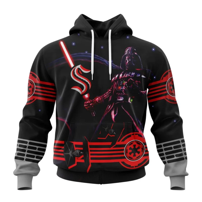 NHL Seattle Kraken, Specialized Starwar Darth Vader Version Jersey,QTNHL080524A3170