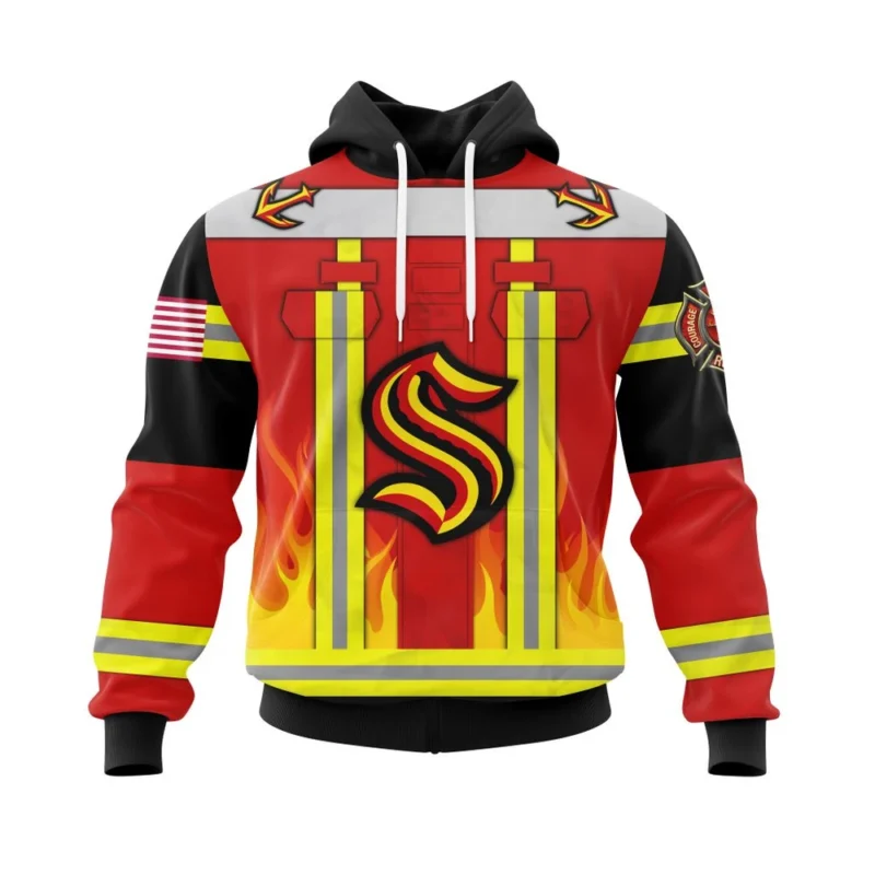 Seattle Kraken Honnor Firefighter Uniform ,QTNHL080524A3747