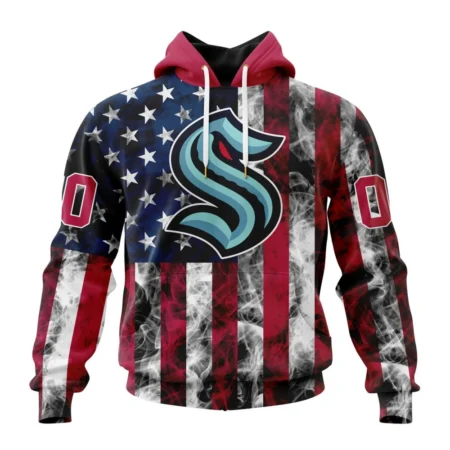 NHL Seattle Kraken Special Design For Independence Day The Fourth Of July,QTNHL080524A480