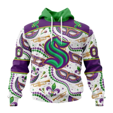 NHL Seattle Kraken Special Mardi Gras Design,QTNHL080524A730