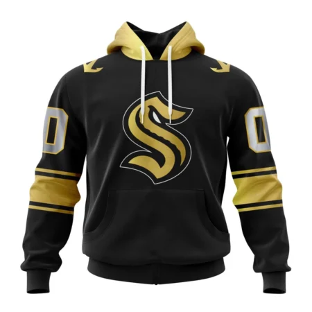 NHL Seattle Kraken Special Black And Gold Design,QTNHL080524A762