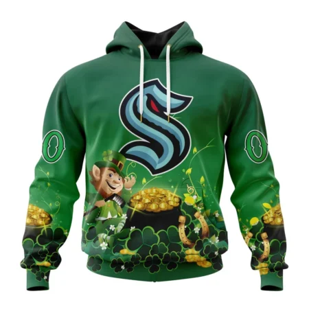 NHL Seattle Kraken Special Design For St. Patrick' Day,QTNHL080524A892