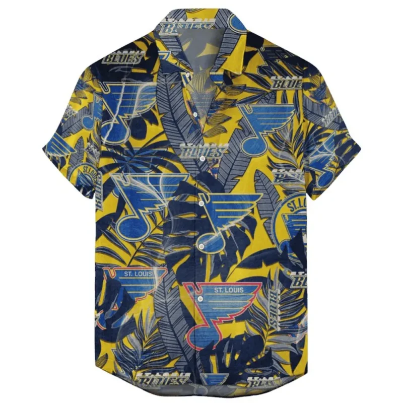 St Louis Blues  Vintage Style National Hockey League Hawaiian Shirt All Over Prints QTHW2310724A17