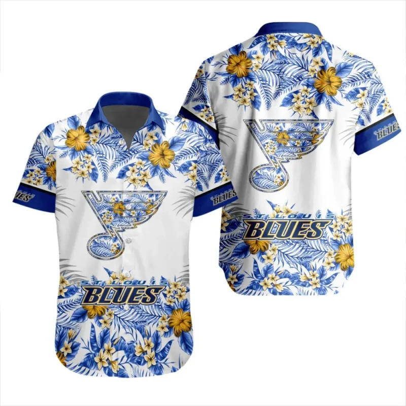 St. Louis Blues  Tropical Style National Hockey League Hawaiian Shirt All Over Prints QTHWS310724A15