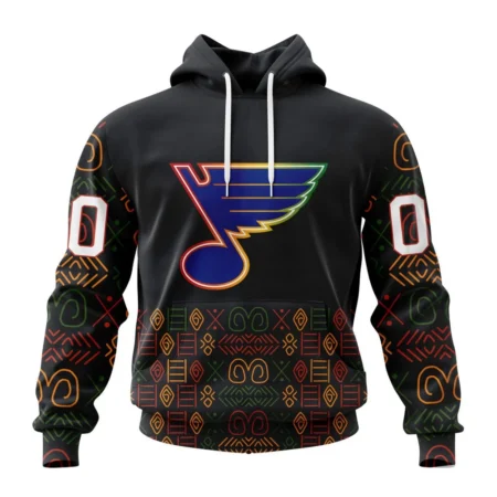 NHL St. Louis Blues Special Design For Black History Month,QTNHL080524A1049