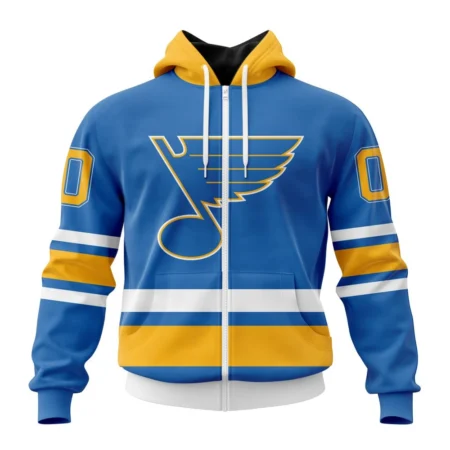 NHL Personalized Name And Number, St. Louis Blues Personalized  Alternate Kits,QTNHL Personalized Name And Number,080524B1430