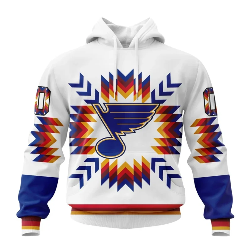 NHL St. Louis Blues Special Design With Native Pattern,QTNHL080524A1572