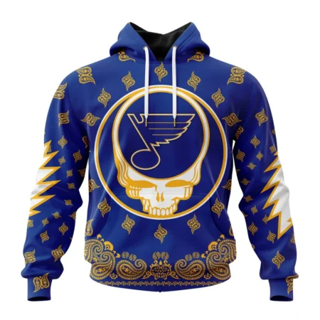 NHL St. Louis Blues Special Grateful Dead Design,QTNHL080524A1903