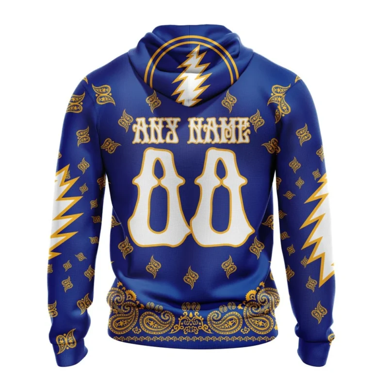 NHL Personalized Name And Number, St. Louis Blues Special Grateful Dead Design,QTNHL Personalized Name And Number,080524B1903