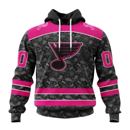 NHL St. Louis Blues Special Pink In The Rink Fight Breast Cancer,QTNHL080524A2076