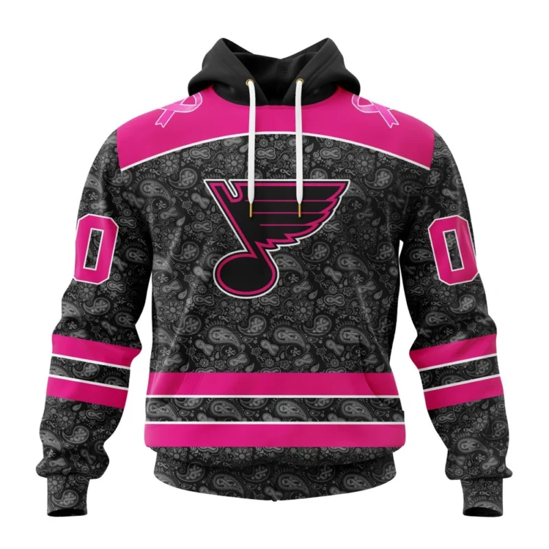 NHL St. Louis Blues Special Pink In The Rink Fight Breast Cancer,QTNHL080524A2076