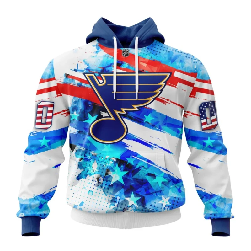 St Louis Blues, Special Concept For Independence Day,QTNHL080524A2153