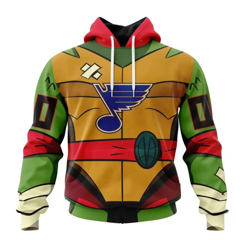 NHL St. Louis Blues Special Teenage Mutant Ninja Turtles Design,QTNHL080524A2261