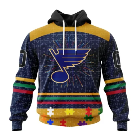 NHL St. Louis Blues, Specialized Fearless Aganst Autism ,QTNHL080524A2512