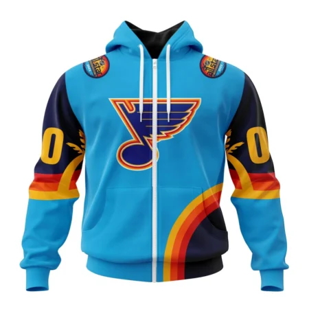 NHL Personalized Name And Number, St. Louis Blues Special All-Star Game Design With Atlantic Ocean,QTNHL Personalized Name And Number,080524B2557