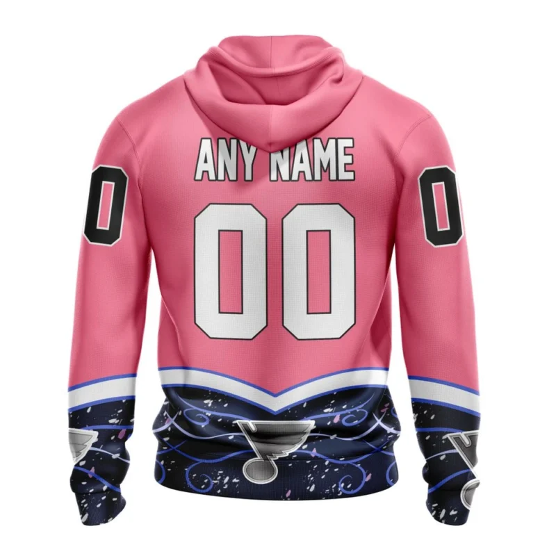 NHL Personalized Name And Number, St. Louis Blues, Specialized Unisex For Hockey Fights Cancer,QTNHL Personalized Name And Number,080524B2816