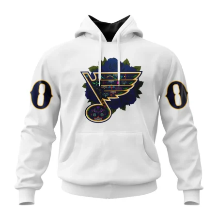 NHL St. Louis Blues, Specialized Unisex Kits Dia De Muertos,QTNHL080524A2849