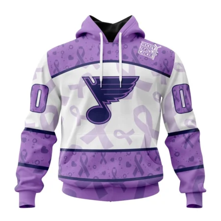 NHL St Louis Blues Special Lavender Fight Cancer,QTNHL080524A3097